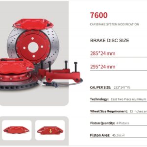 7600 4 Piston Front Brake Caliper