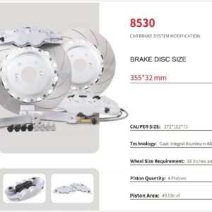 8530 4 Piston Front Brake Kit