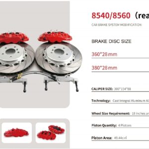 8540-8560 4 Piston Rear Brake KIt