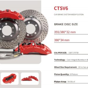 CTSV6 6 Piston Front Brake Kit
