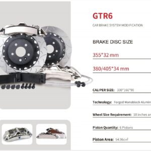 GTR6 Front 6 Piston Kit