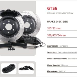 GTS6 Front 6 Piston Brake Kit