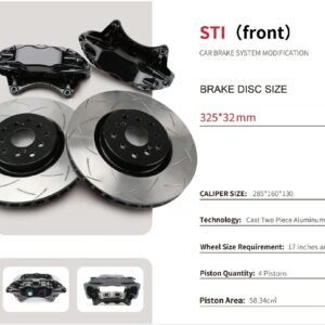 STI 4 Piston Front Brake Kit